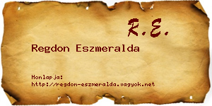 Regdon Eszmeralda névjegykártya